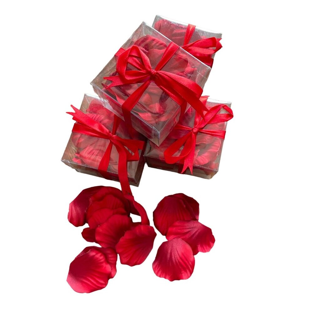 Red Rose Petals for Wedding Party Decor u Lovely Romantic Favors